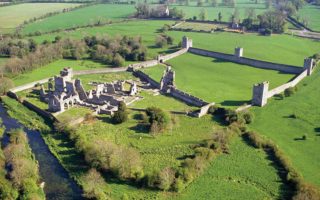 Aerial view of Kells Priory