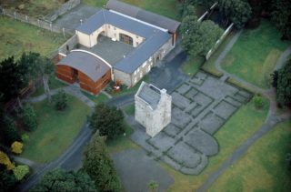 Aerial view of Ashtown Castle in Phoenix Park