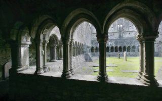Cloister love knot stone Sligo Abbey