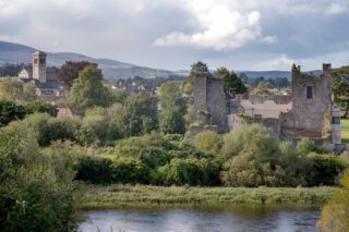 View of Ormond Castle from the river Suir